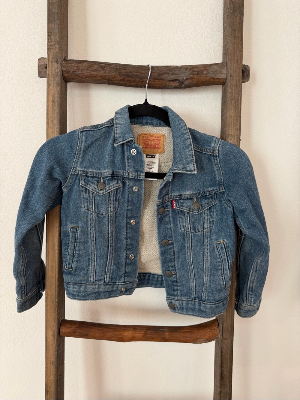Levi's Kids Unisex 4T Denim Trucker Jacket in Medium Blue